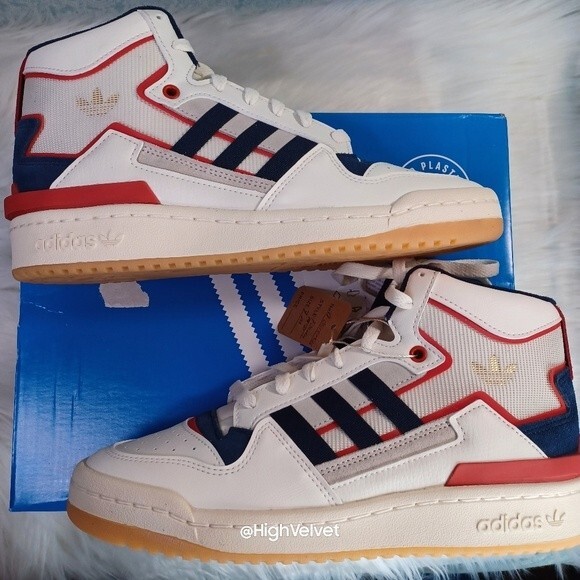 0050 adidas Originals Forum Exhibit Mid Shoes Men\'s sz 7 main image 3